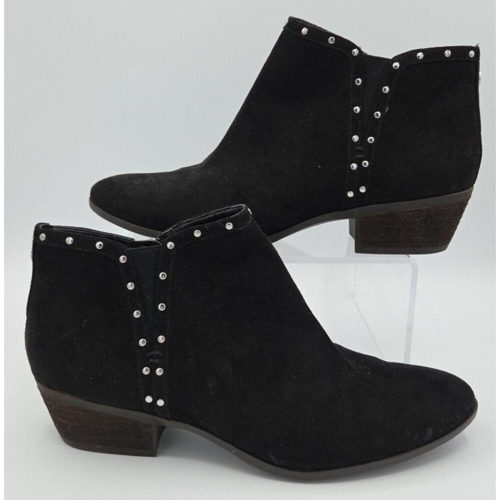 Circus by SAM EDLEMAN WOMENS ANKLE BOOTS BOOTIES SZ 9.5 M Studded Side Zip EUC